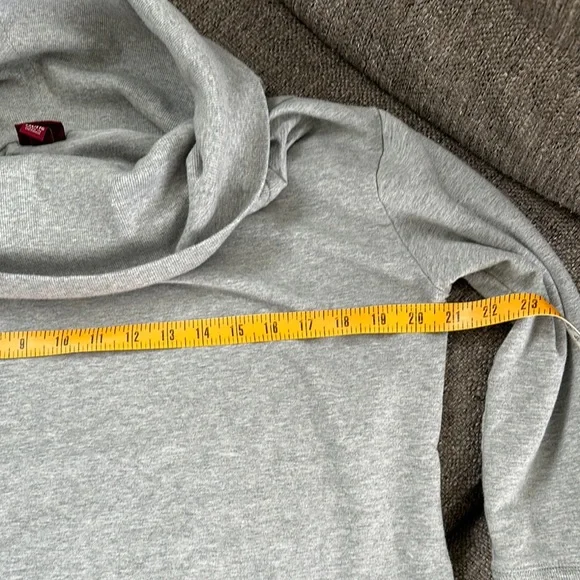 Merona Women’s Gray Cowl Neck Sweatshirt XXL - Picture 3 of 6